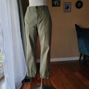 CAbi Olive Green Cargo Pants for Women Size 4
